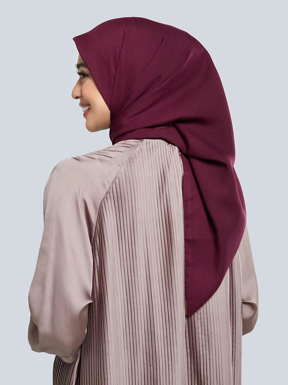 DELICATE PARIS SCARF PLAIN PLUM