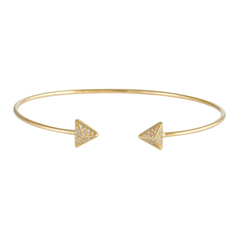 DIAMOND STUD CUFF BRACELET