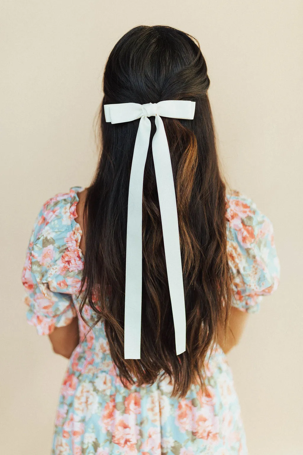 *Double Bow Clip in Cream