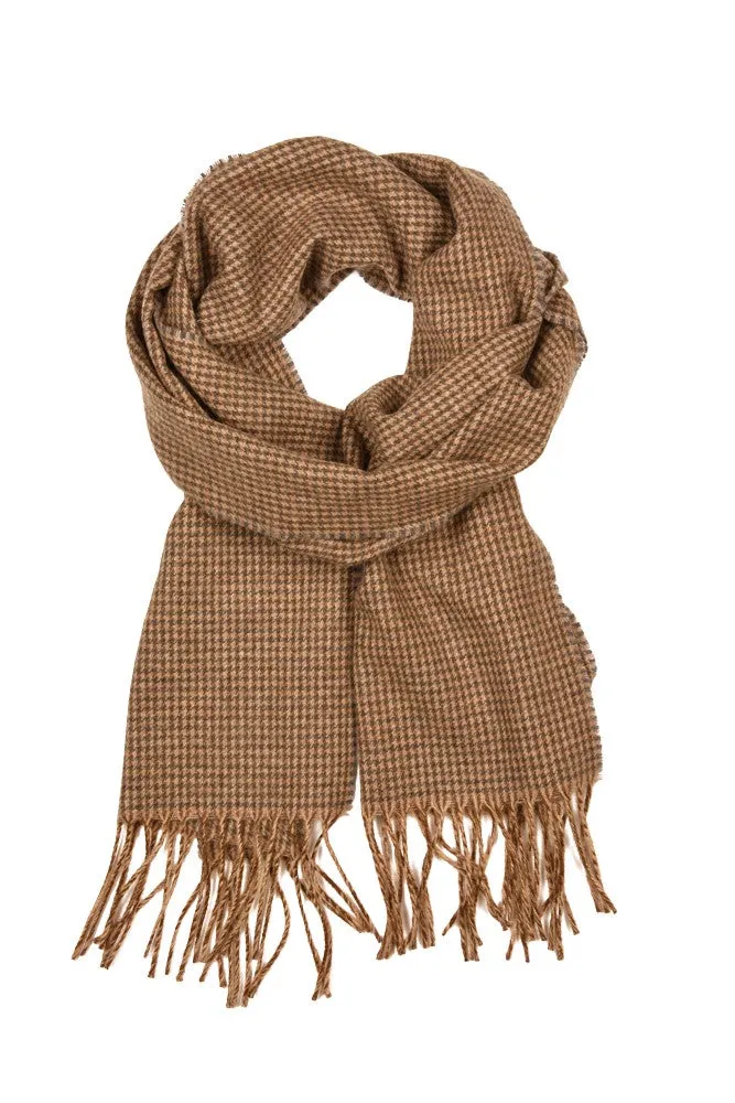 Edale Scarf - Houndstooth Tweed