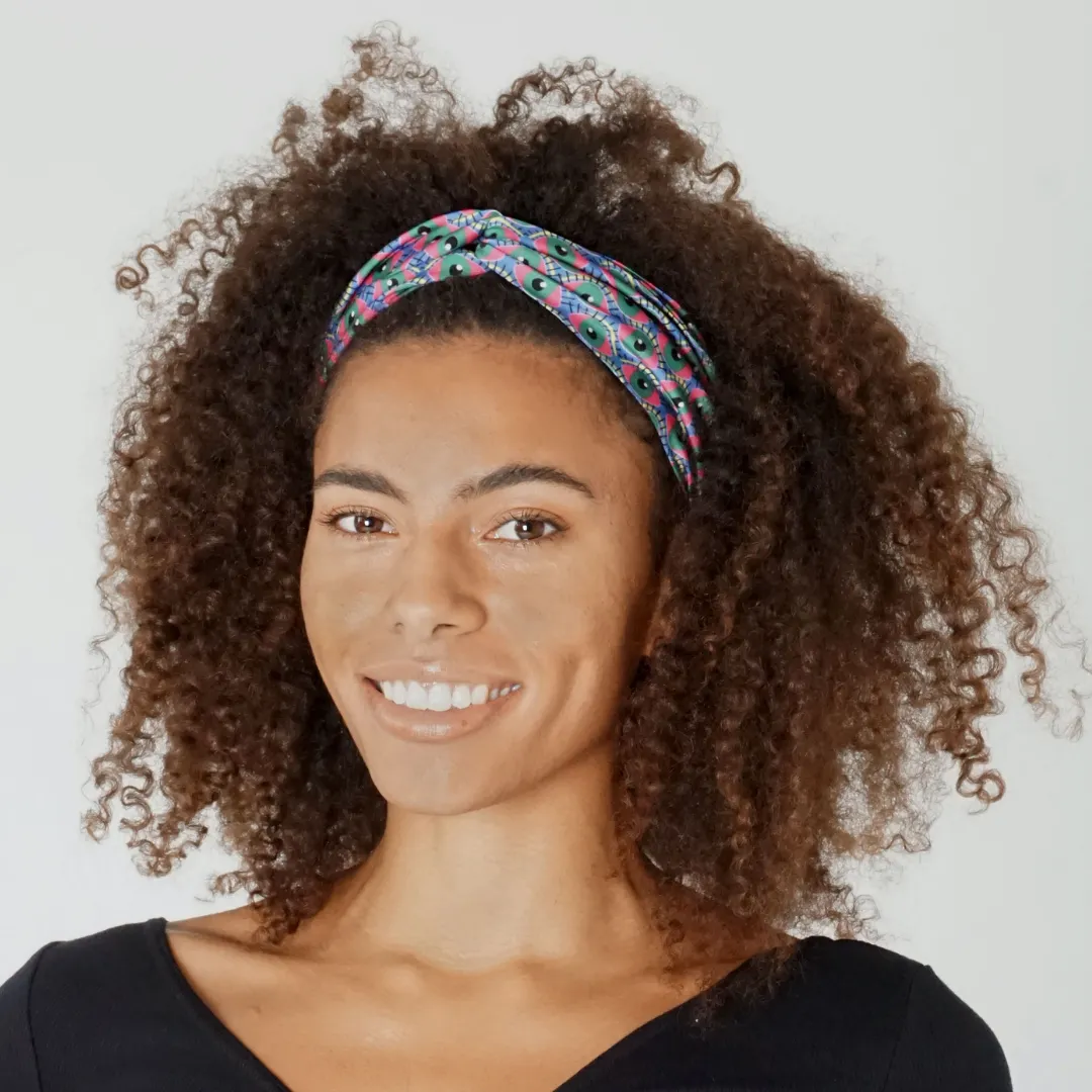 Eye of Newt Print Twist Knot Headband