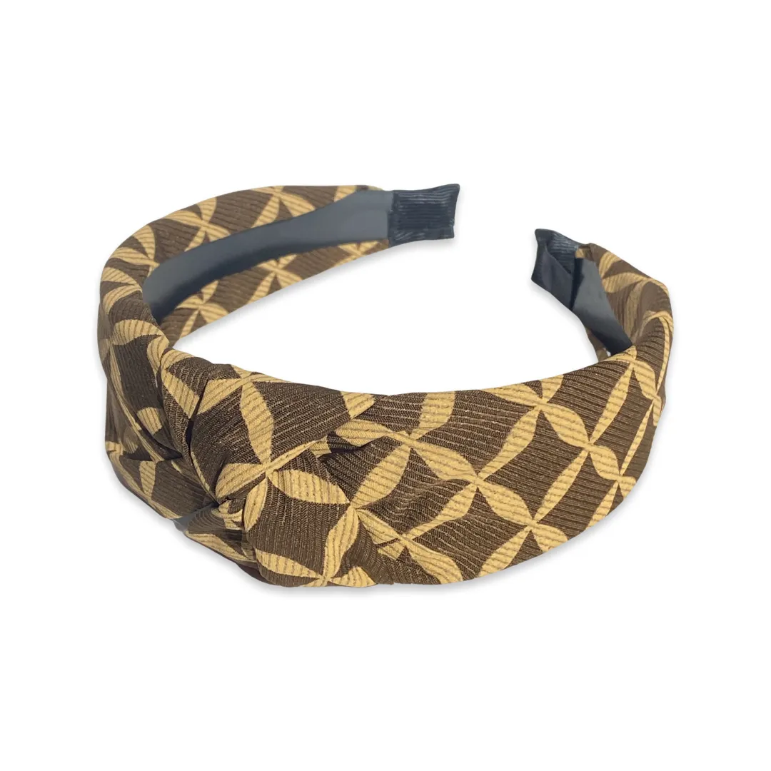 Geometric Knot Wide Headband