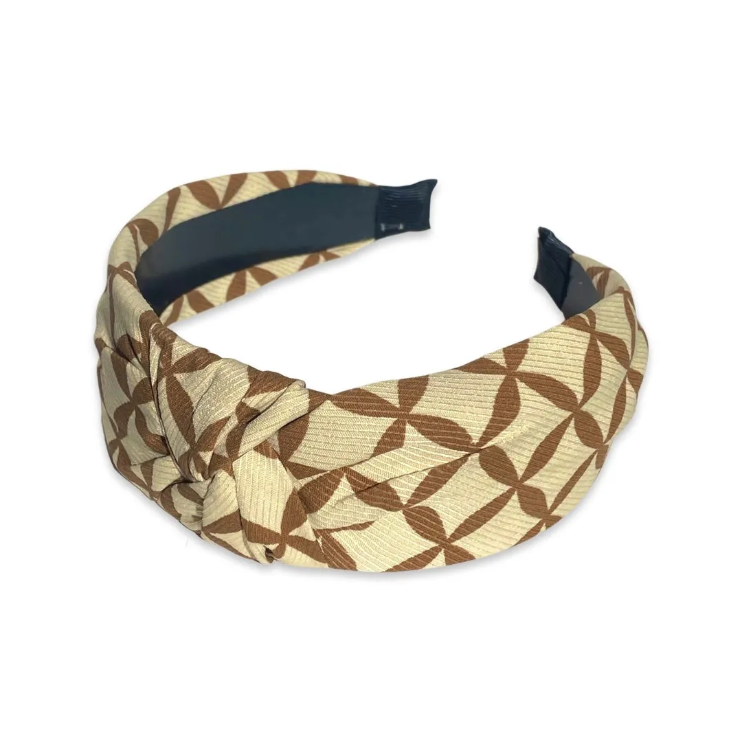 Geometric Knot Wide Headband