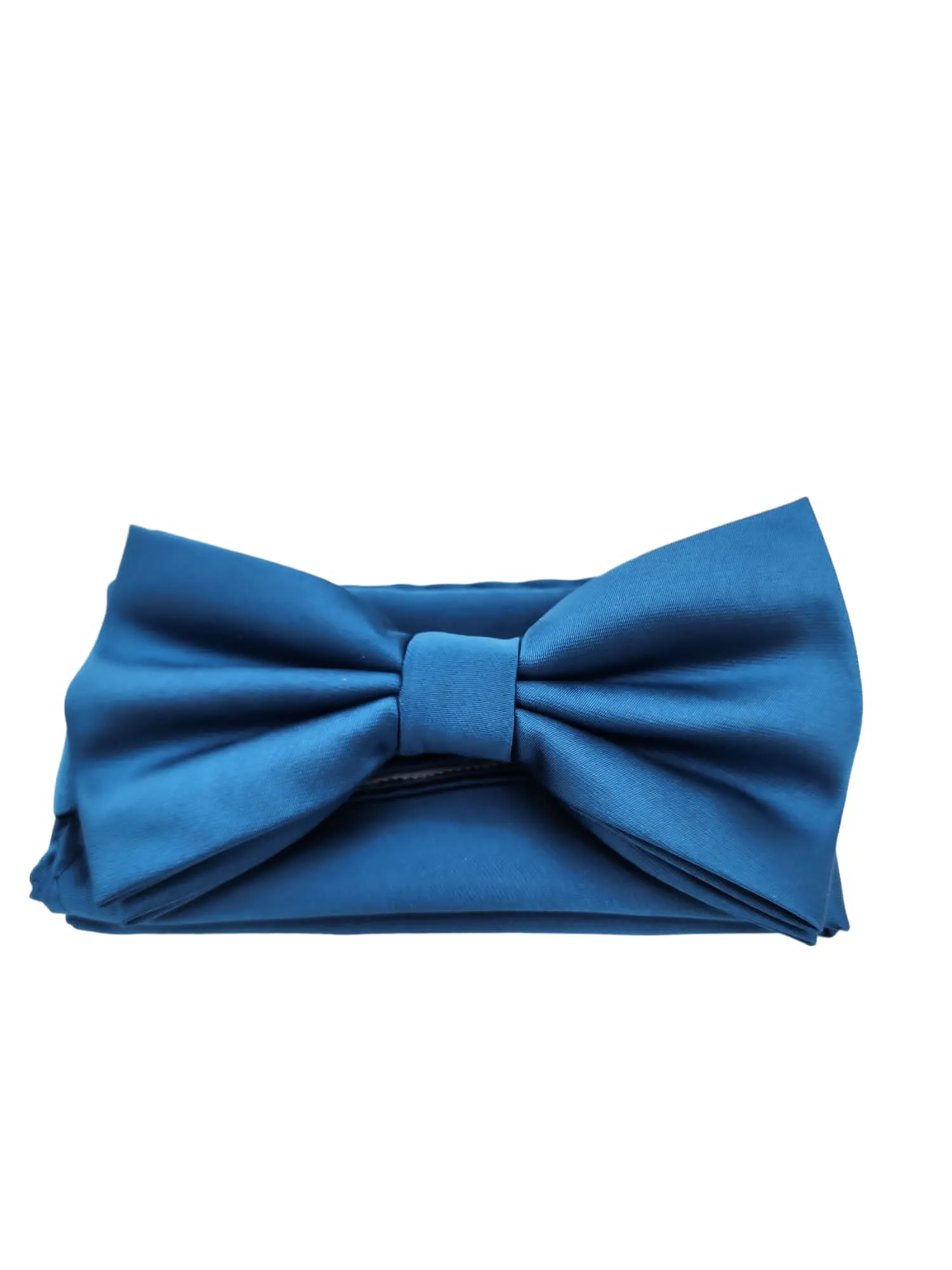 Giovanni Testi Classic Slate Blue Bow Tie with Hanky BT100-KK