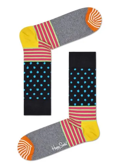 HAPPY SOCKS CHAUSSETTES SDO01 9701 stripes and dot  adultes