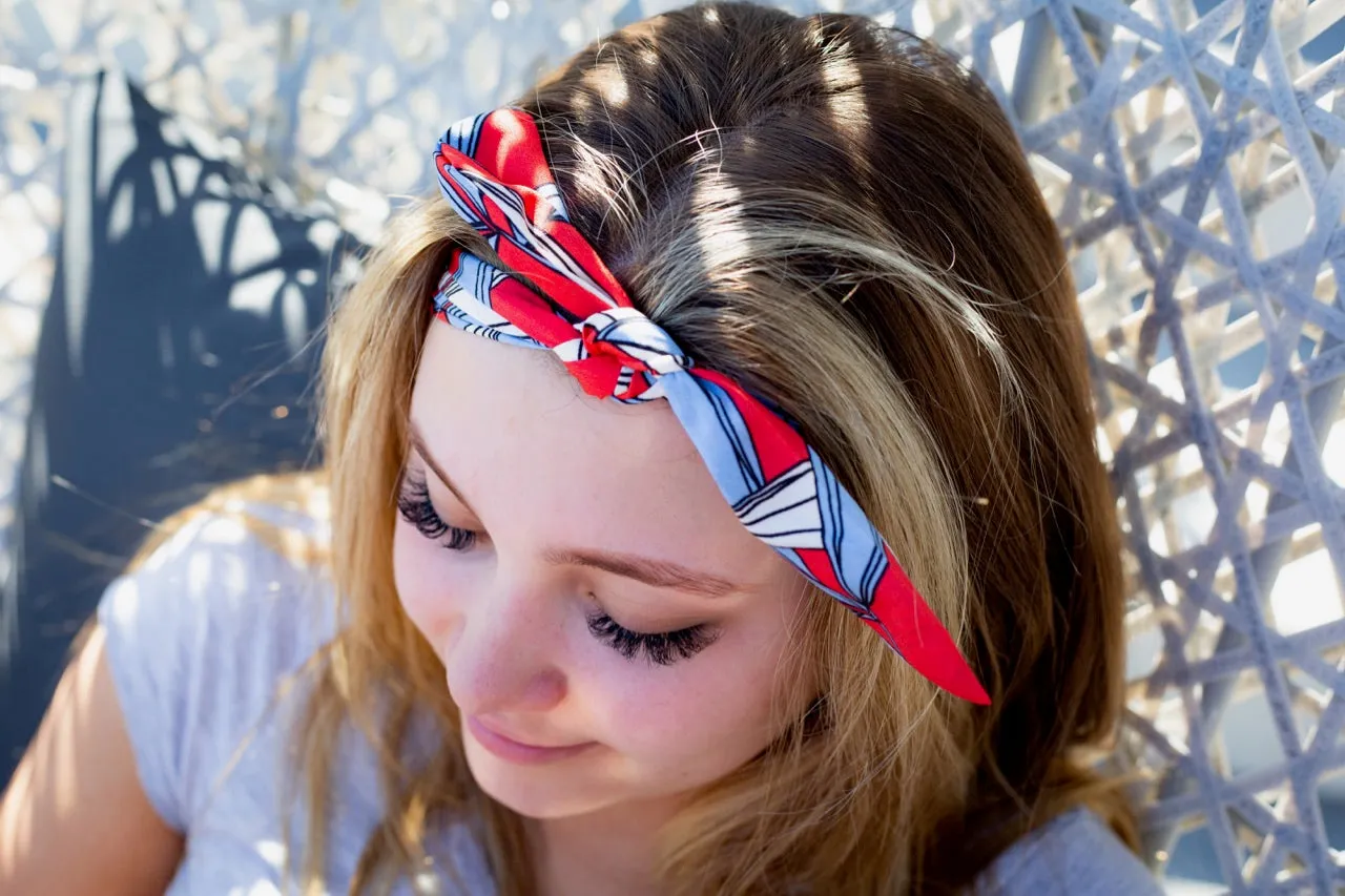 Hawaiian Knot Headband - Red