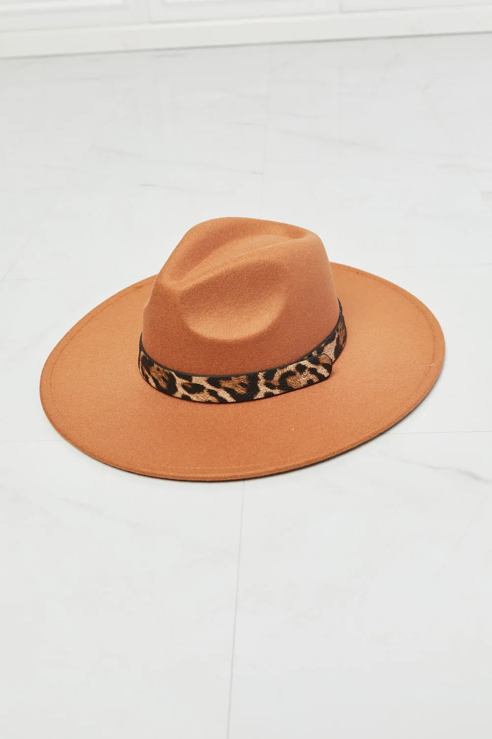 In The Wild Leopard Detail Fedora Hat