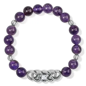 Interlok Lustre Amethyst Stretch Bracelet