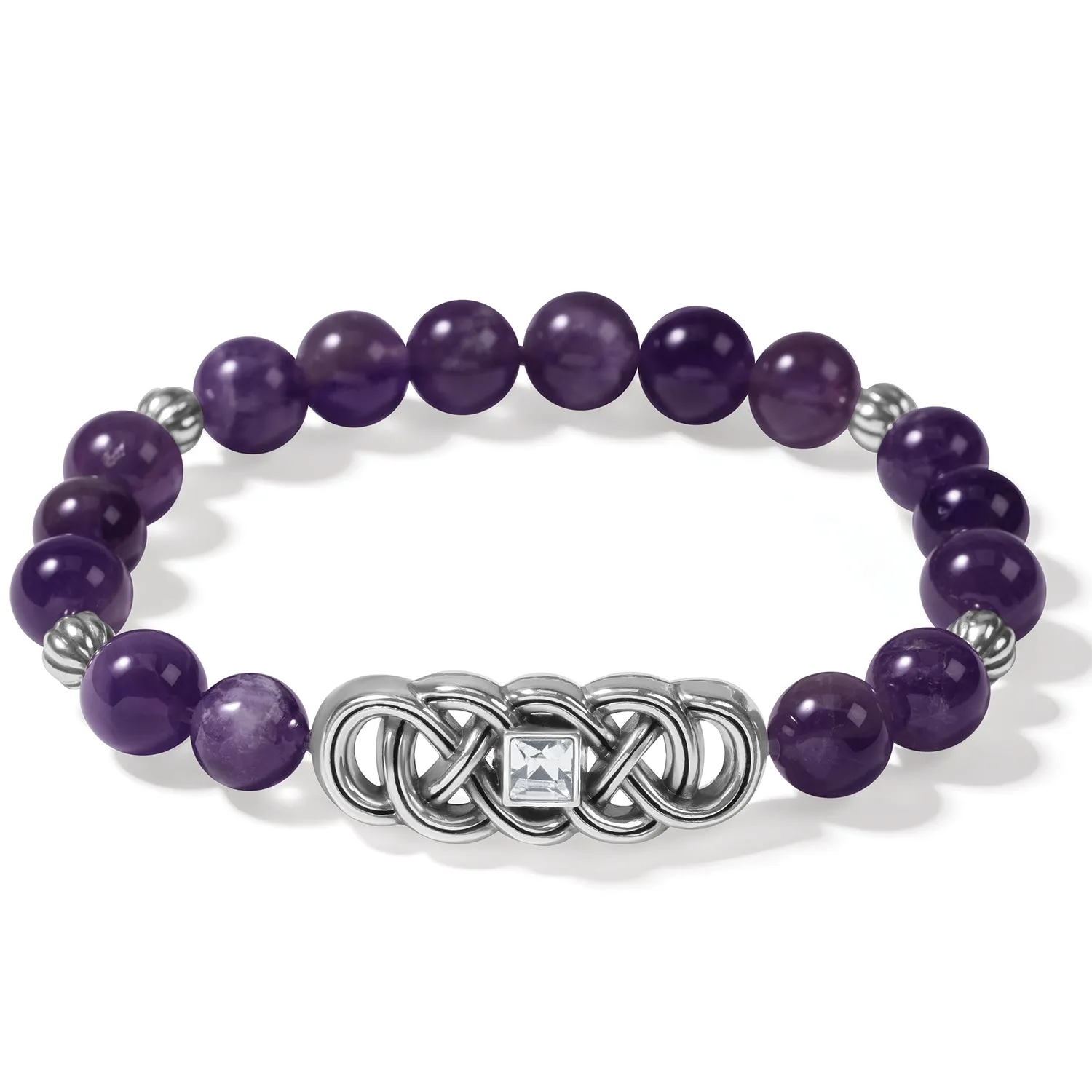 Interlok Lustre Amethyst Stretch Bracelet