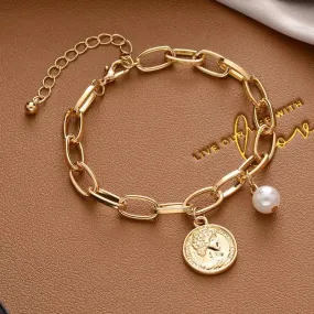 Just Lil Things Artificial  Gold Bracelet jltb0284