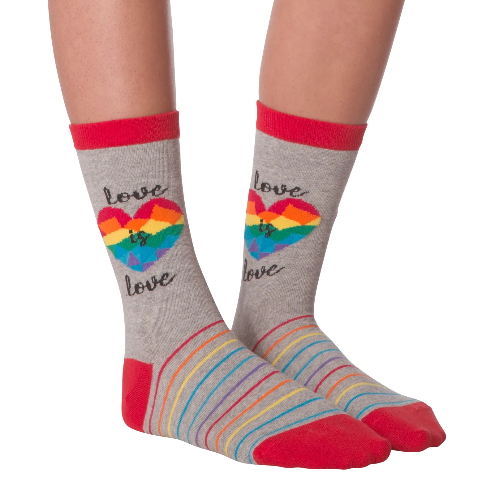 K.Bell Women's Love Is Love Crew Socks