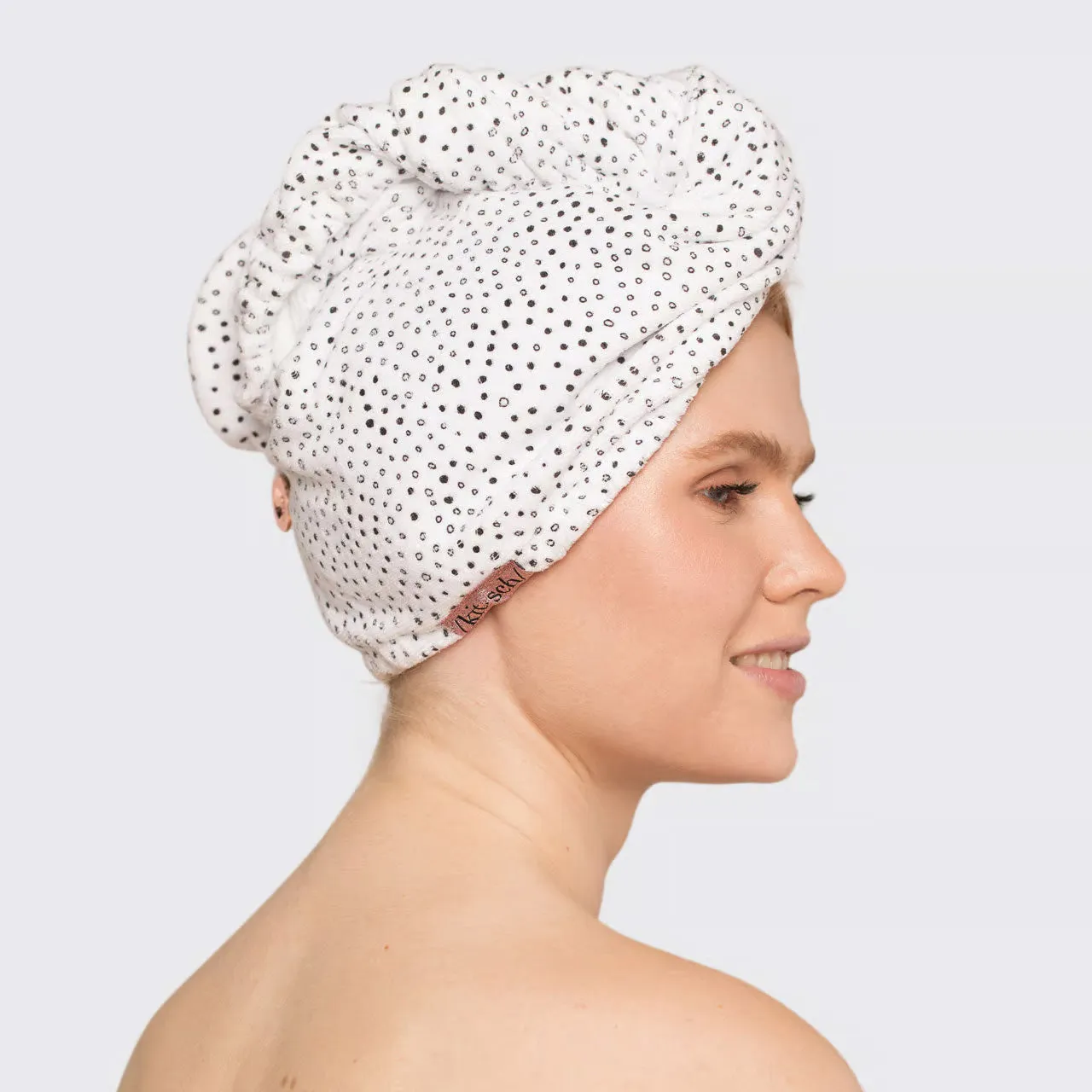 Kitsch - Quick Dry Hair Towel - Micro Dot