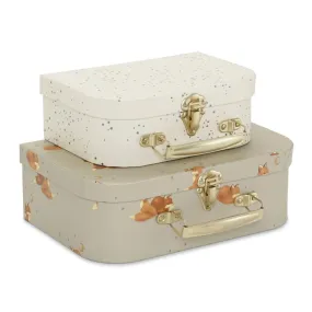 Konges Sløjd 2 Suitcase Set - Foxie/Etoile Bleu