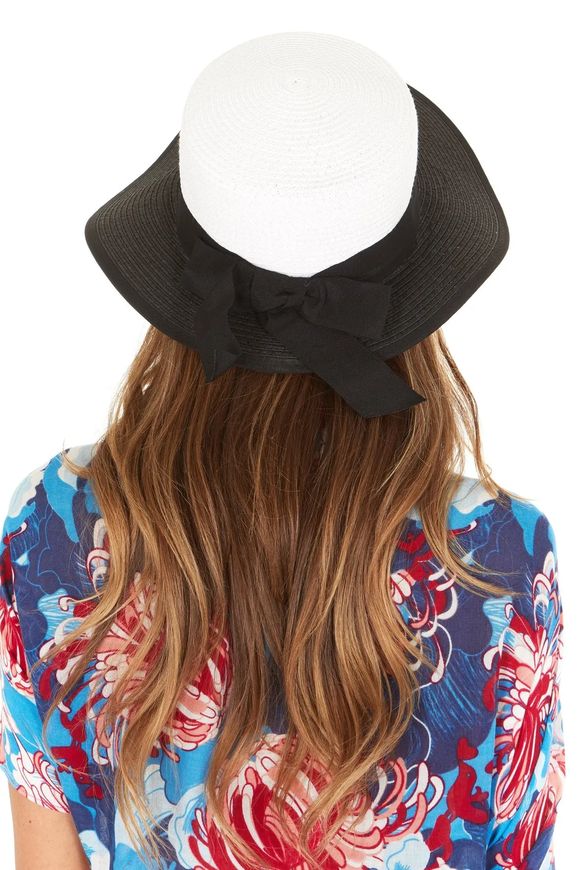 Laundry by Design Women Summer Beach With Back Bow Full Brim Fashion Straw Hat