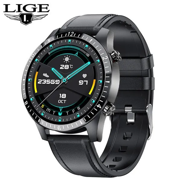 LIGE 2021 New Bluetooth Call Full Touch Screen SmartWatch