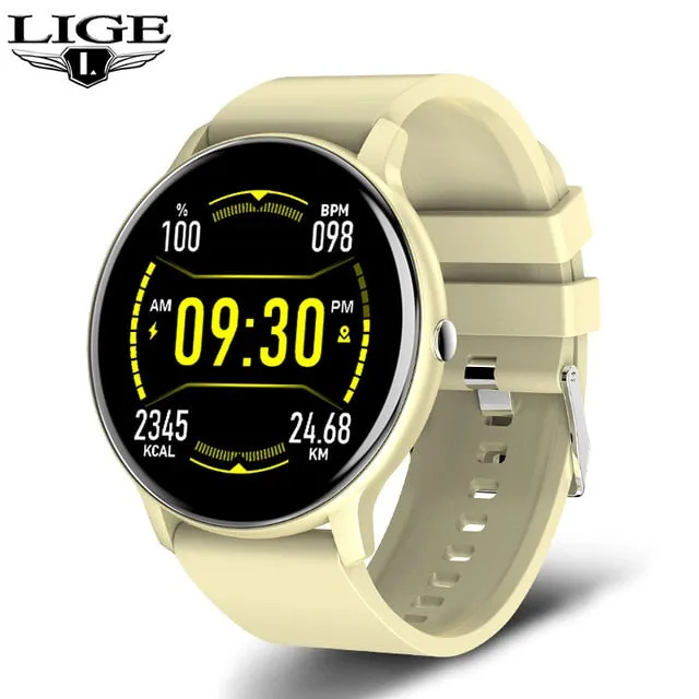 LIGE 2021 New Bluetooth Call Full Touch Screen SmartWatch