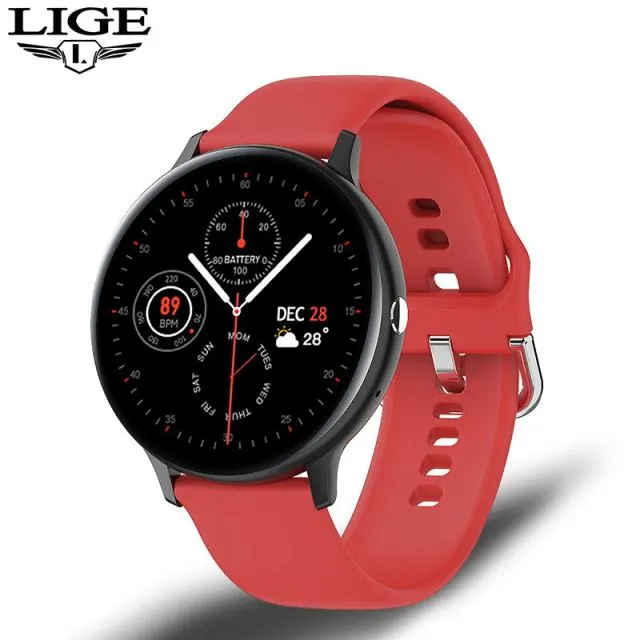 LIGE 2021 New Bluetooth Call Full Touch Screen SmartWatch