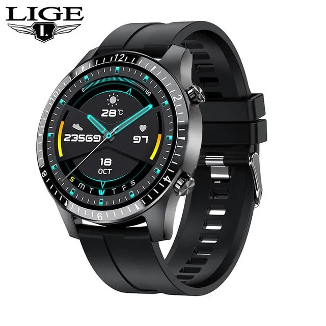 LIGE 2021 New Bluetooth Call Full Touch Screen SmartWatch