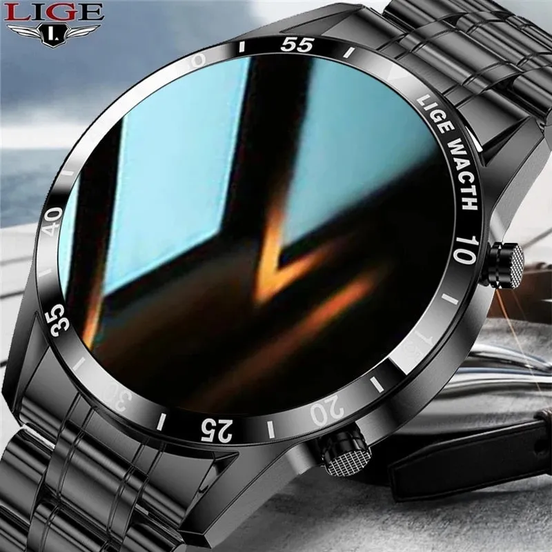 LIGE 2021 New IP67 Men's Bluetooth Call SmartWatch