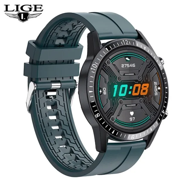 LIGE 2021 New IP67 Men's Bluetooth Call SmartWatch