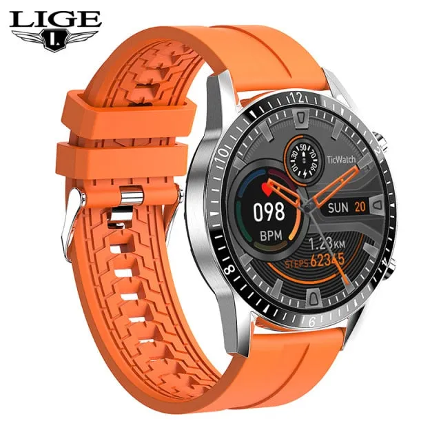 LIGE 2021 New IP67 Men's Bluetooth Call SmartWatch