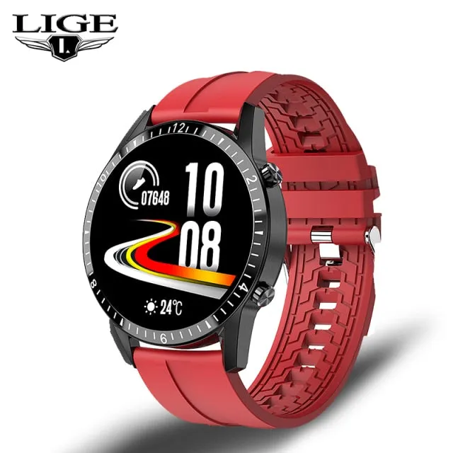 LIGE 2021 New IP67 Men's Bluetooth Call SmartWatch