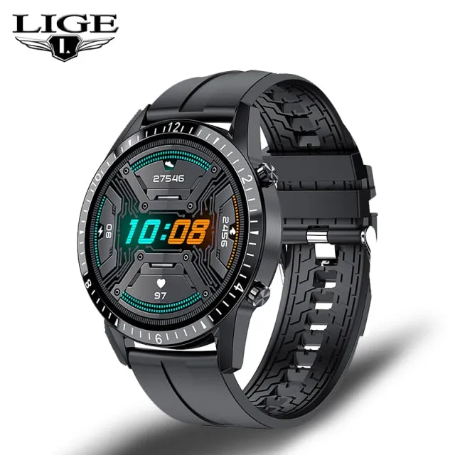 LIGE 2021 New IP67 Men's Bluetooth Call SmartWatch