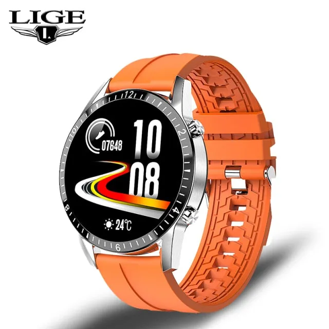 LIGE 2021 New IP67 Men's Bluetooth Call SmartWatch