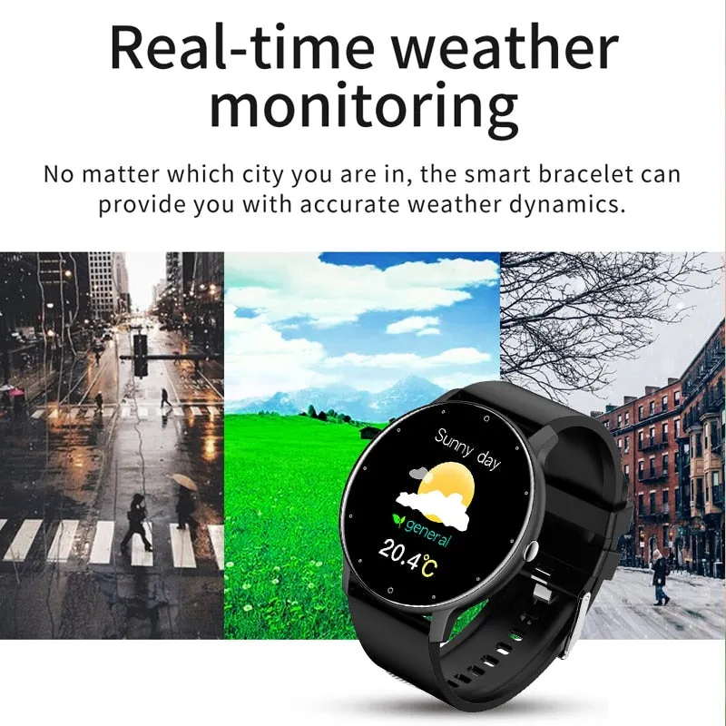 LIGE New Smart Watch Men Full Touch Screen Sport Fitness Watch IP67 Waterproof Bluetooth For Android ios smartwatch Men box