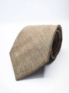 Linen-Wool Tie - Tobacco