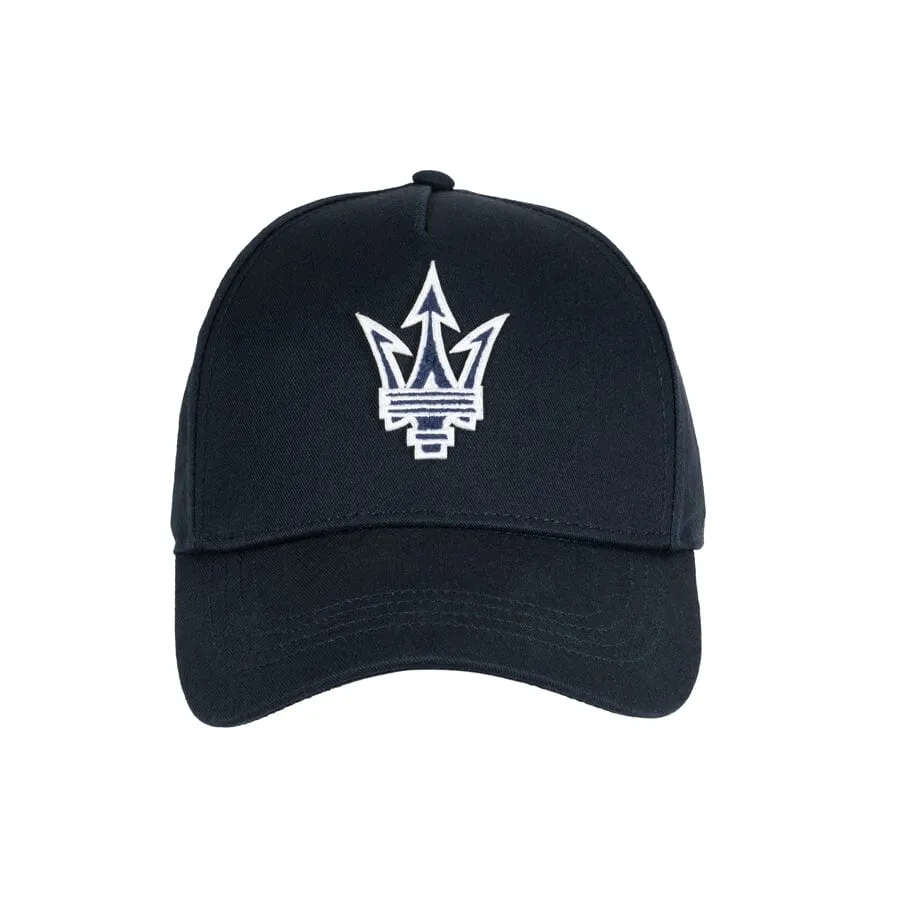 Maserati Trident Baseball Hat - White/Blue