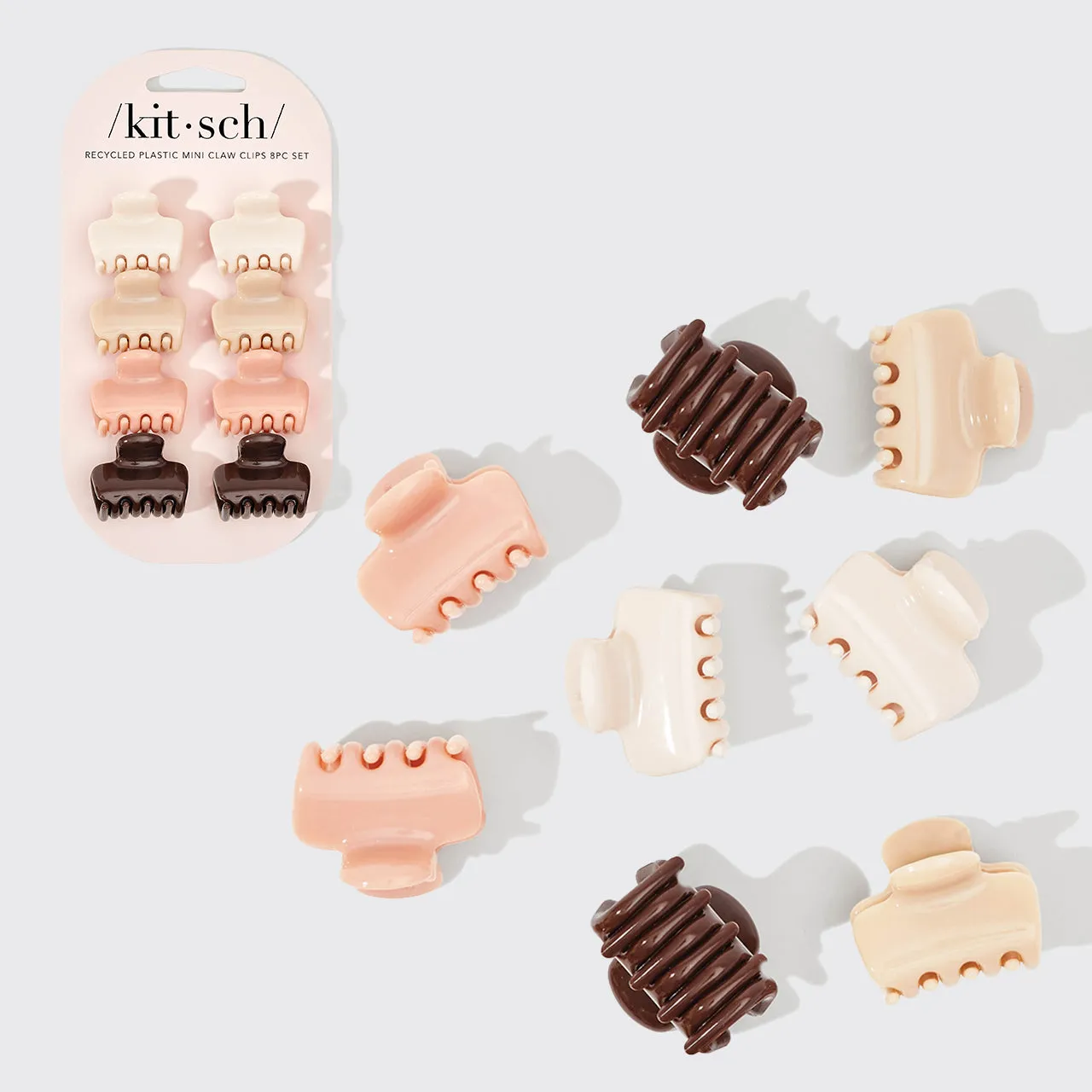 Mini Cloud Clips 8pc Set - Rosewood