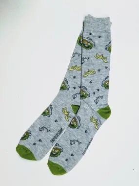 Oscar Trash Can Sesame Crew Socks