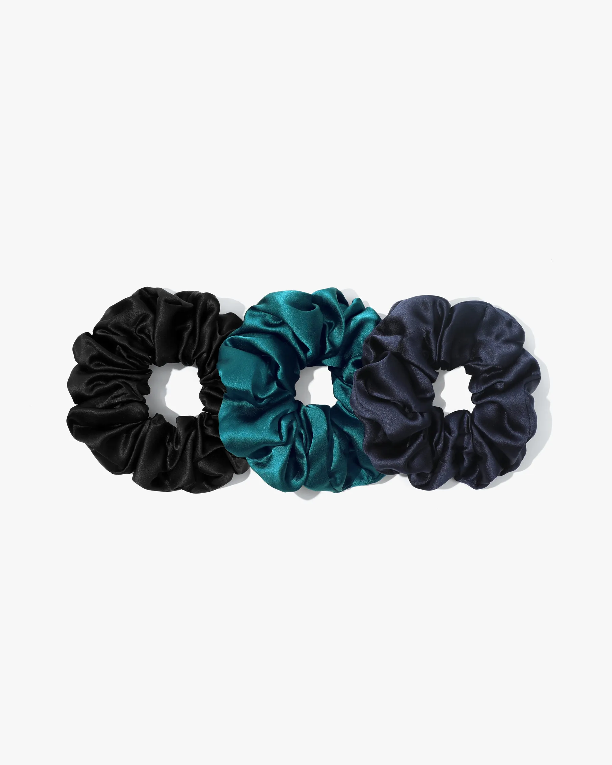 Pure Silk Scrunchies 3PCS