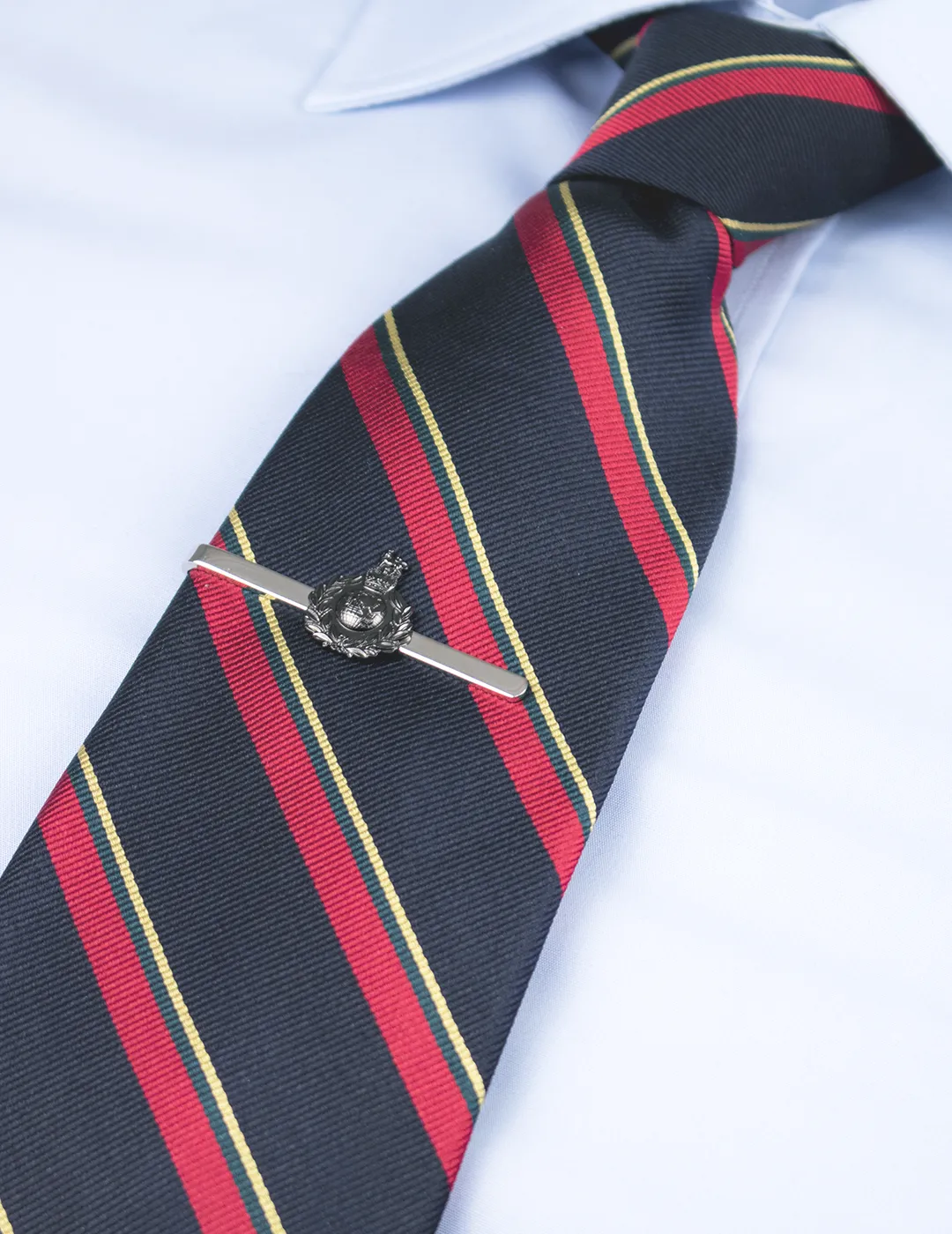 Royal Marines Globe & Laurel Tie Bar - Dark