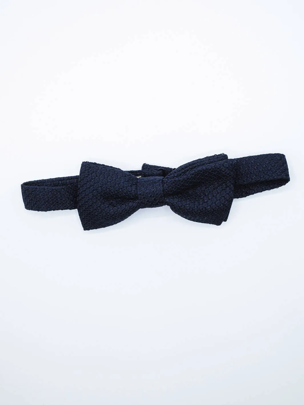 Silk Grenadine Bow Tie - Navy