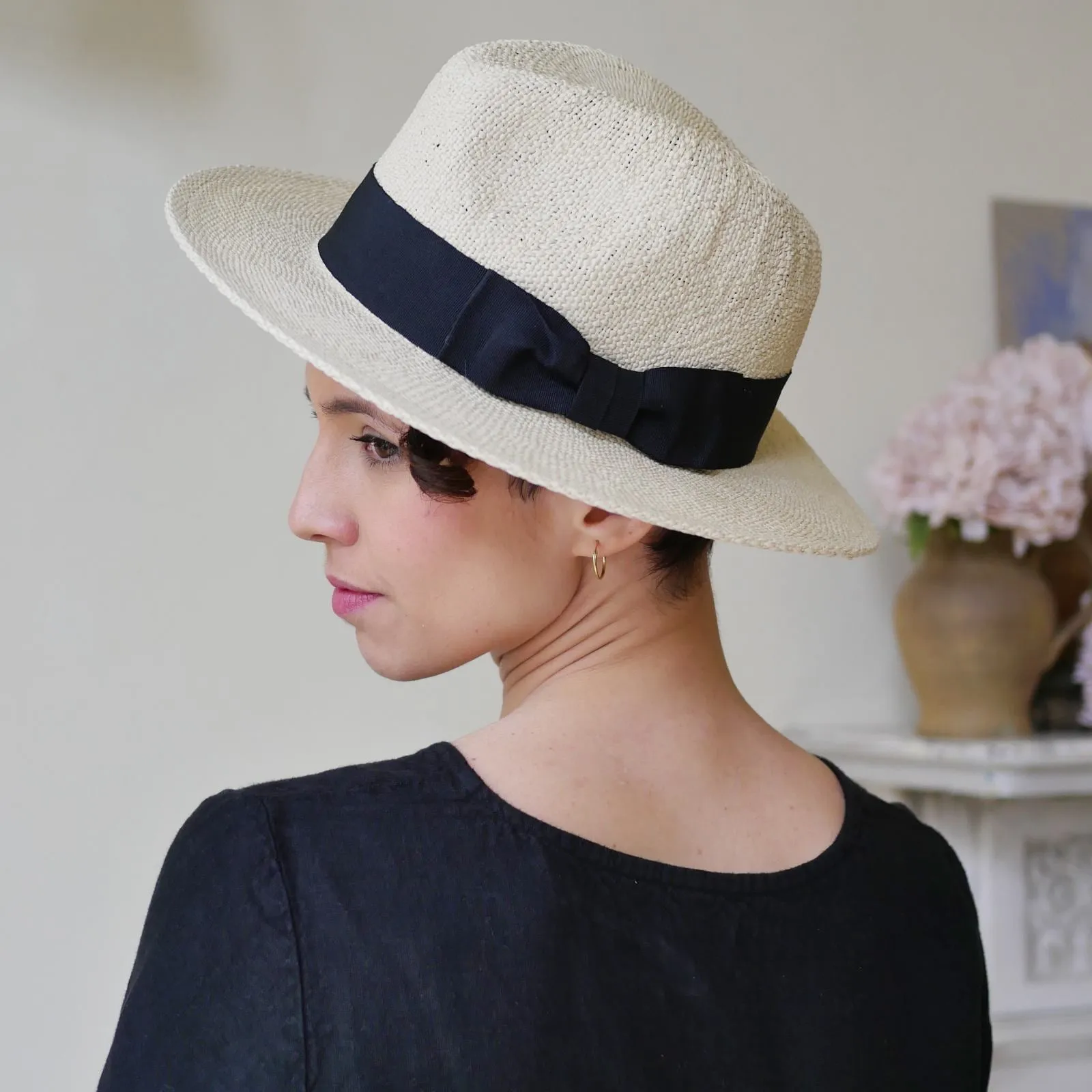 Sun Hat - Panama with Black band