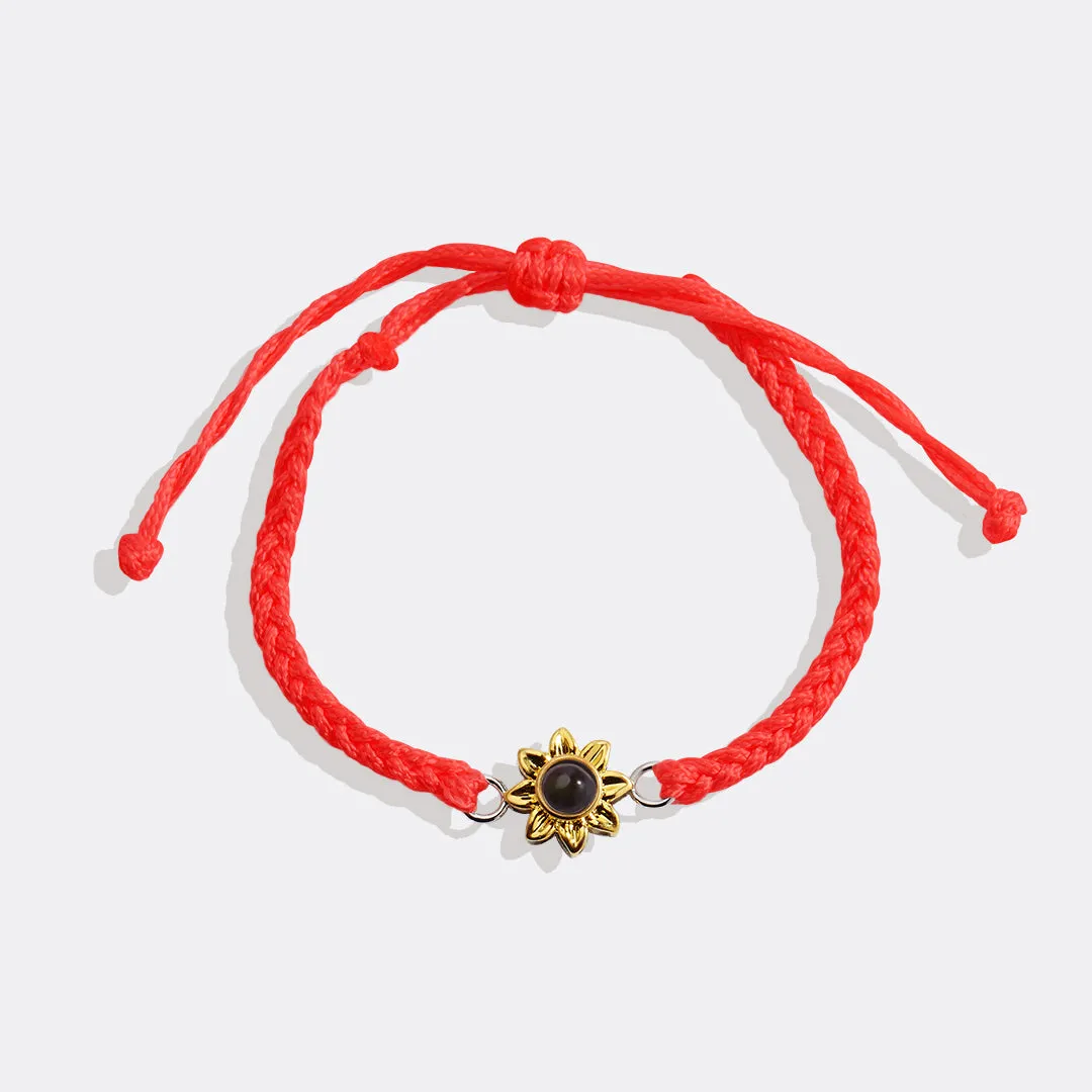 Sunflower Photo Bracelet