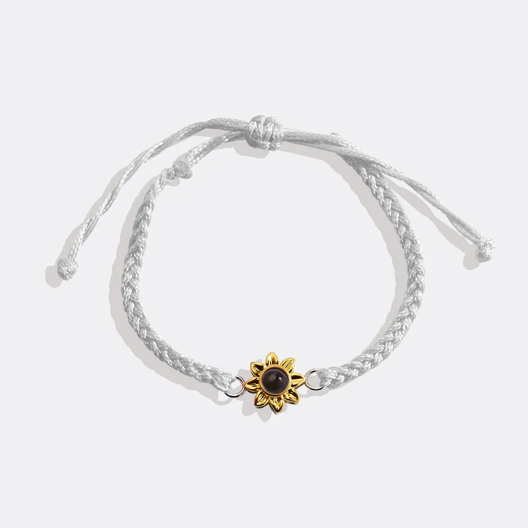 Sunflower Photo Bracelet