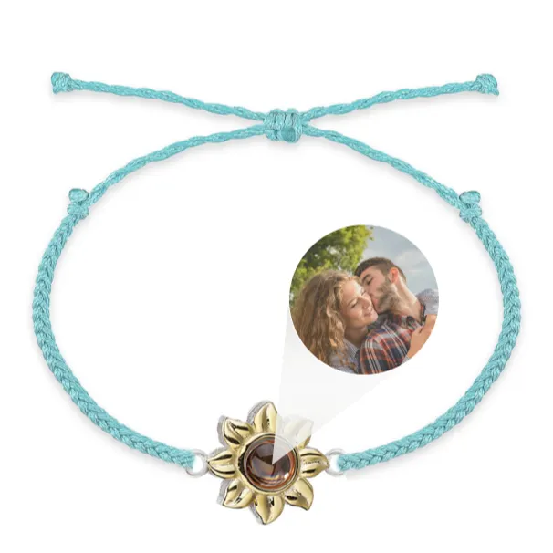 Sunflower Photo Bracelet