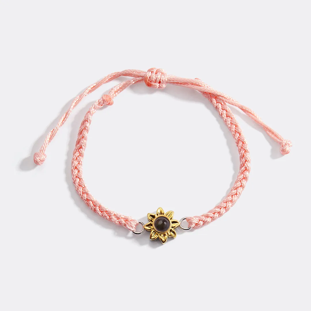 Sunflower Photo Bracelet