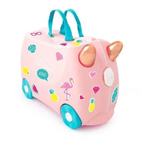 Trunki original innovative Ride On Suitcase for kids age 3  Flossi Flamingo