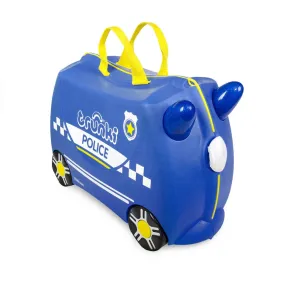 Trunki original innovative Ride On Suitcase for kids age 3  Police Car Piercy