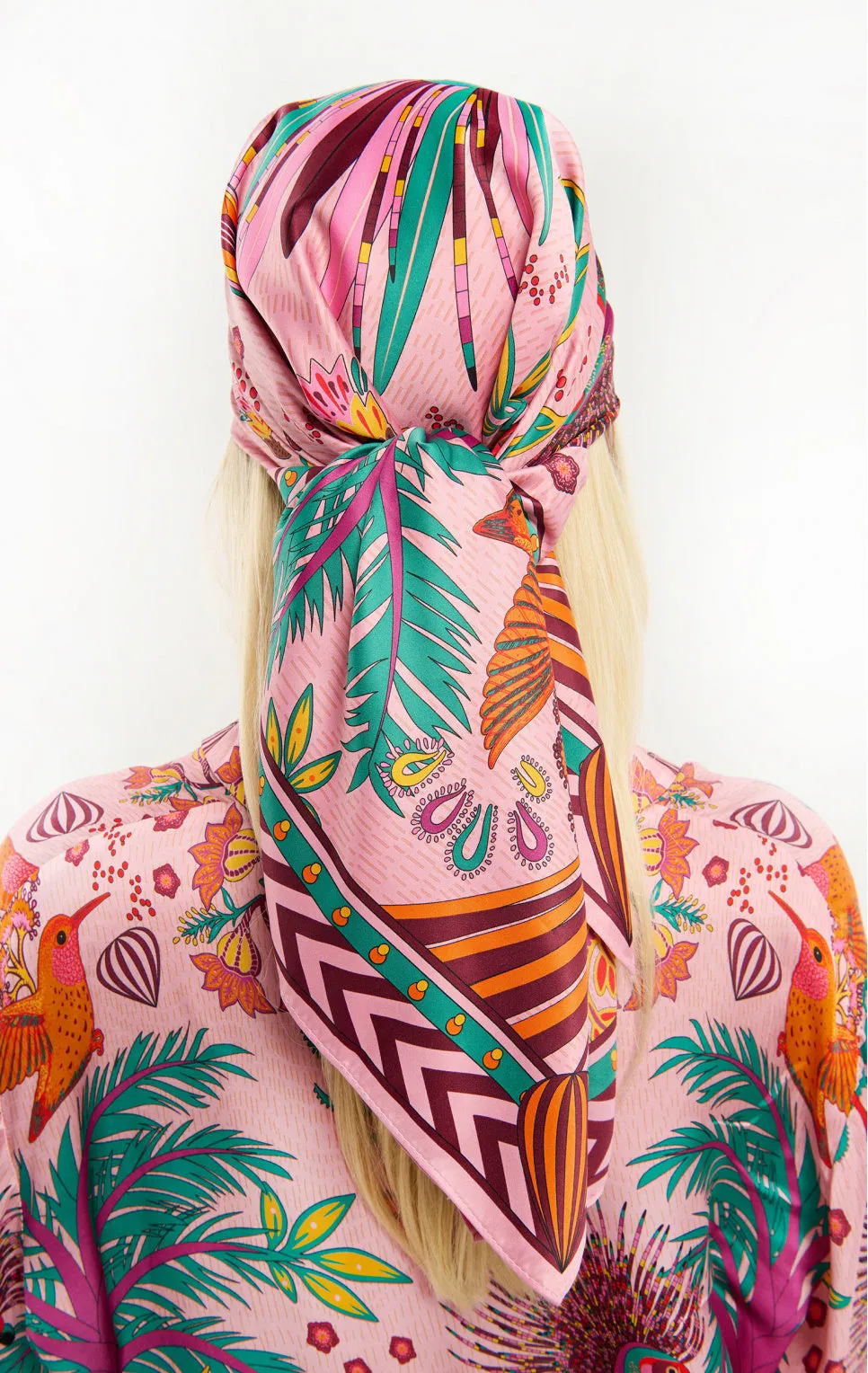 Wild Magic India medium Scarf - Rose Wild