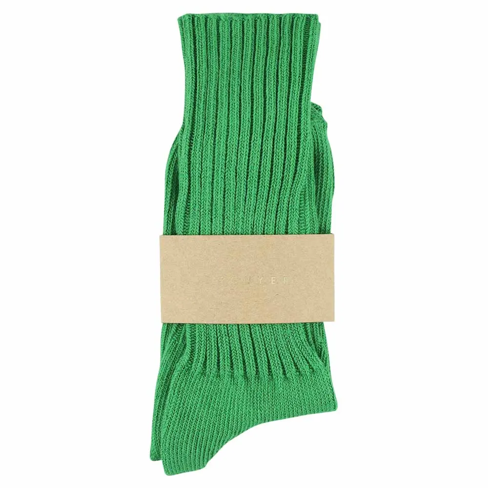 Women Crew Socks - Bright Green