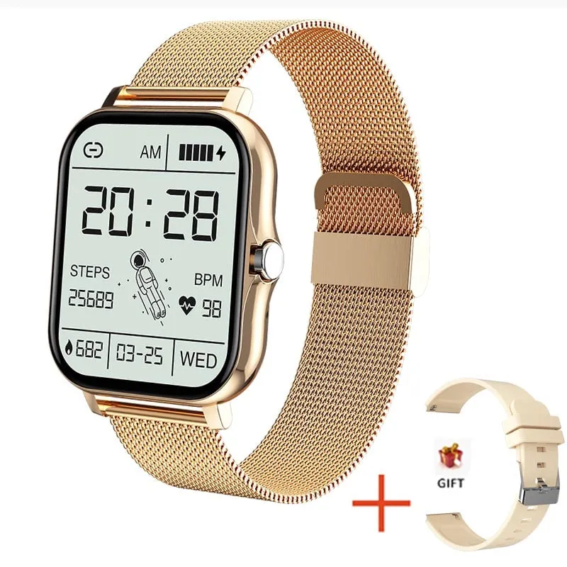 Women Smart watch Men 1.69 Colour Screen Full touch Fitness Tracker Men Call Smart Clock Ladies For Android IOS BOX