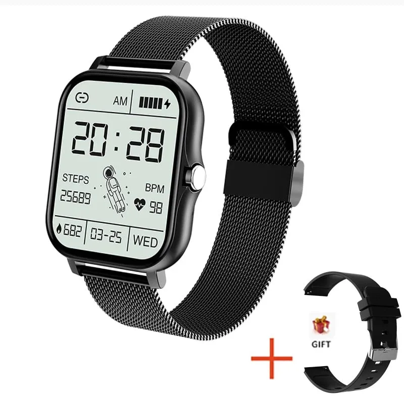 Women Smart watch Men 1.69 Colour Screen Full touch Fitness Tracker Men Call Smart Clock Ladies For Android IOS BOX