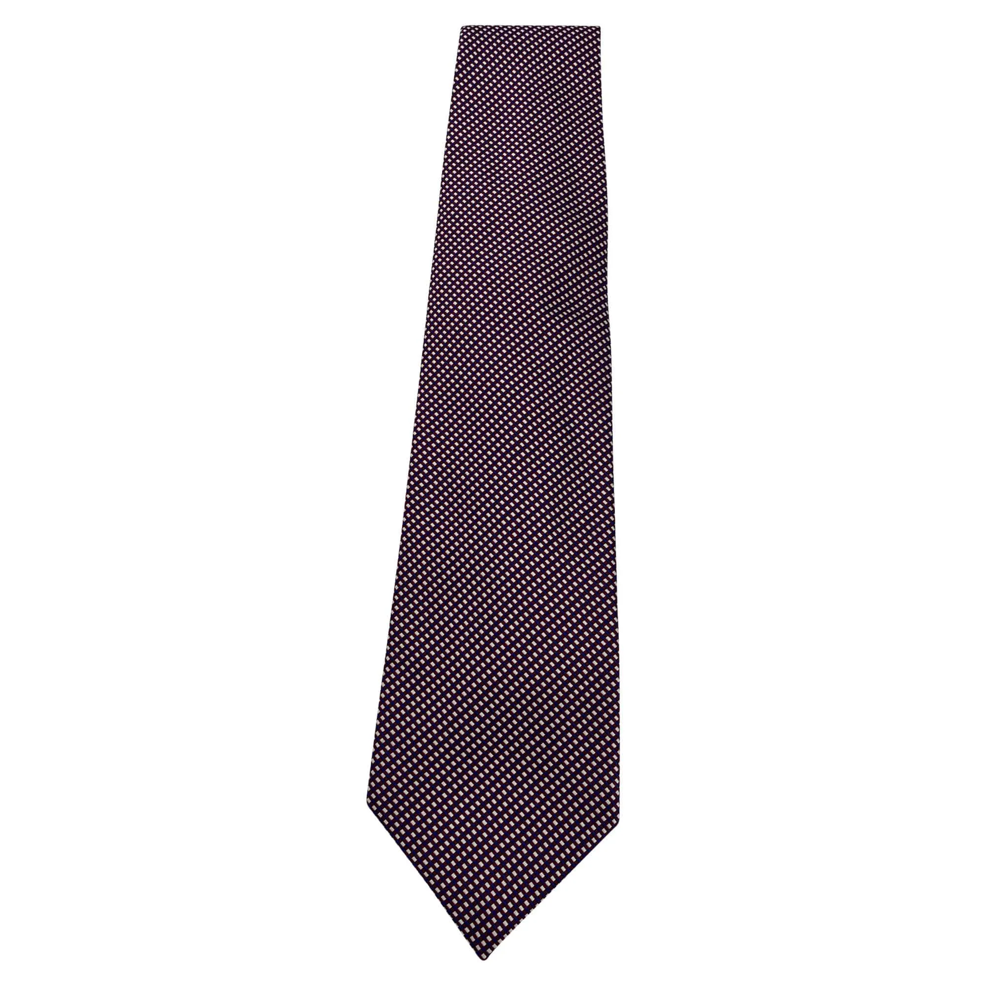 XMI PLATINUM TIE Silk Mini Print Tie - Purple & Red