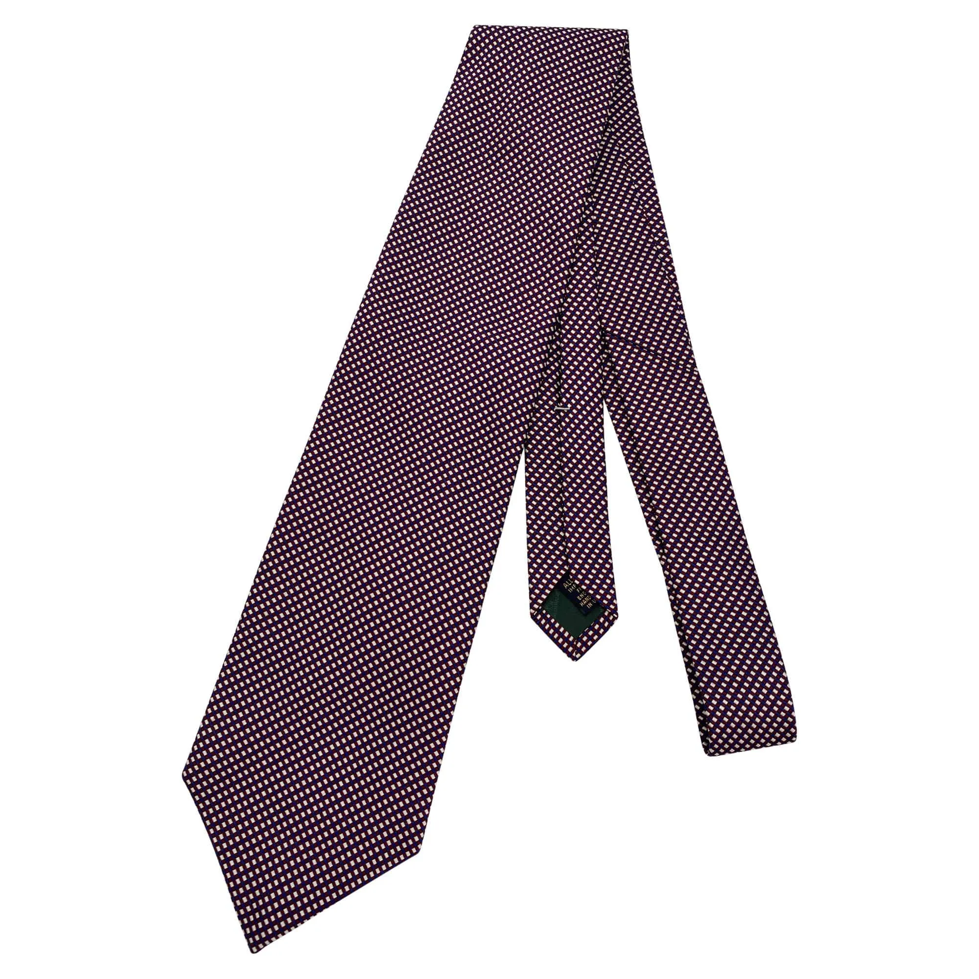 XMI PLATINUM TIE Silk Mini Print Tie - Purple & Red